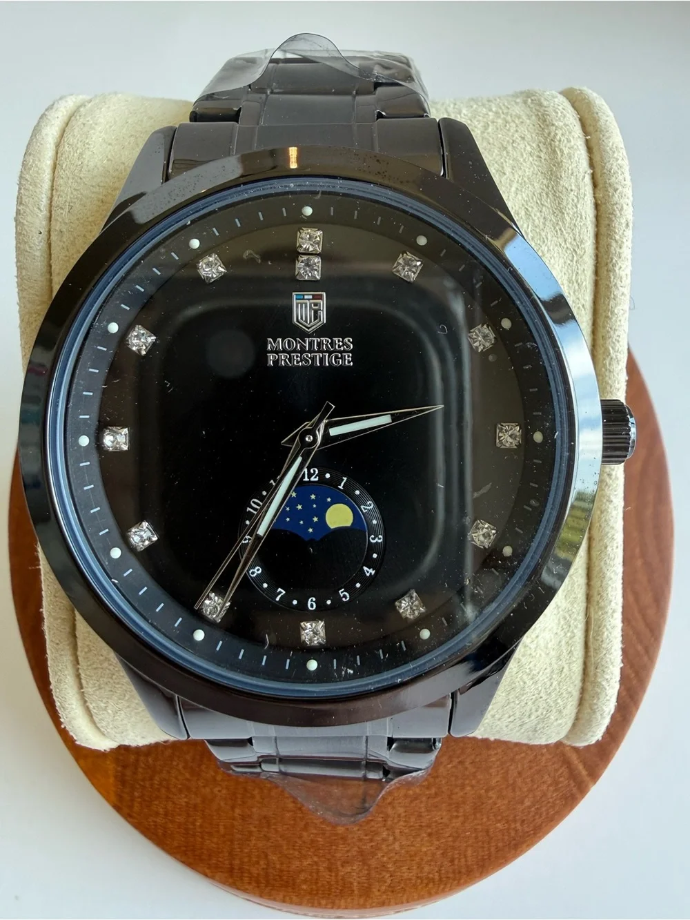 Montres Prestige Men’s Black Celestial Watch MPW-0371 42mm